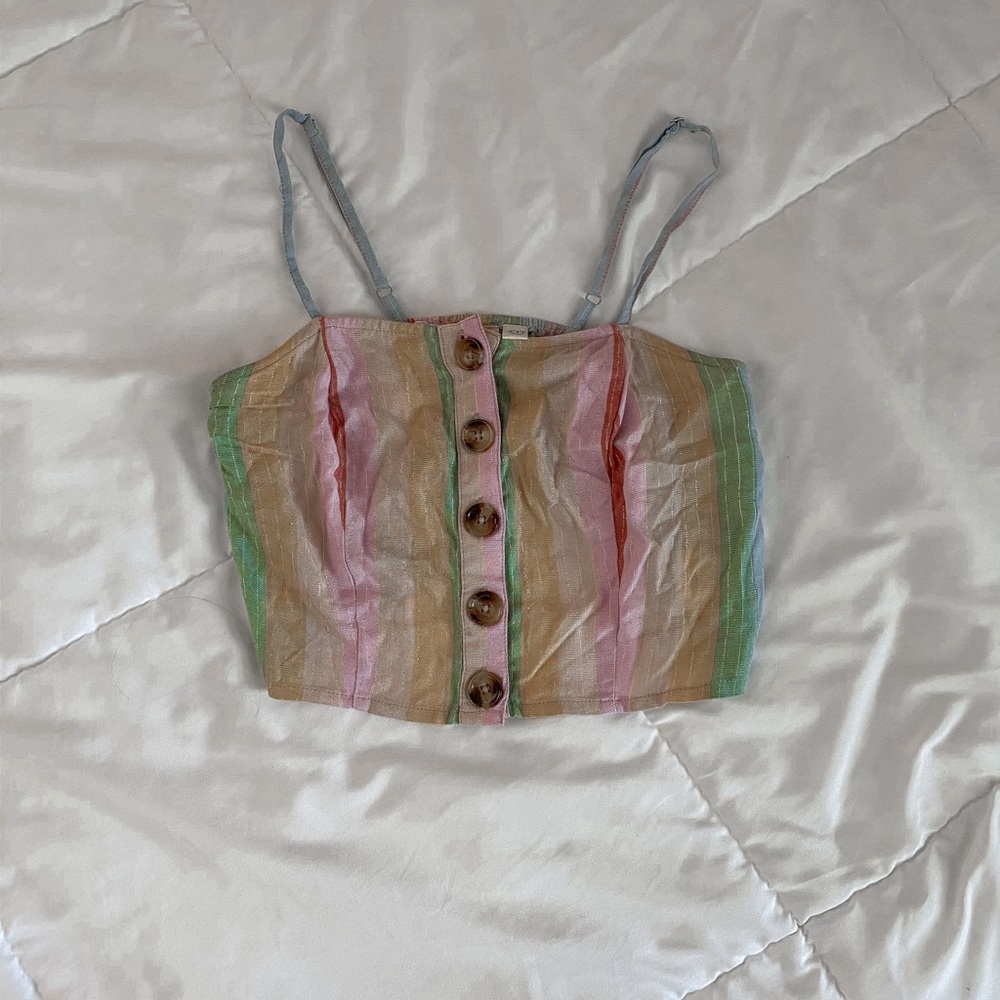 Alya Button Up Crop Top!